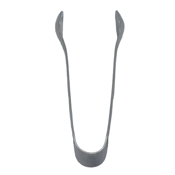 Vintage K&Y Korea Silver Plate 4.5" Sugar Tongs Midcentury Style Christmas Gift - Picture 6 of 11